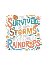 Load image into Gallery viewer, I've Survived Too Many Storms to Be Both Unisex Bamboo/Cotton Graphic T-Shirt