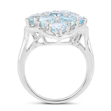Load image into Gallery viewer, 5.40 Carat Genuine Blue Topaz .925 Sterling Silver Ring