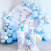 将图片加载到图库查看器,141pcs Luxury Blue Silver And White Boys Balloon Arch Garland Kit For Bridal Baby Shower Wedding Birthday Graduation Party Baby Shower Ballon Party Decoration