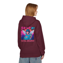 Load image into Gallery viewer, Digital Dreamer Unisex Fleece Hoodie, Cozy Graphic Sweatshirt, Anime Style Hoodie, Perfect Gift for Gamers, Casual Streetwear