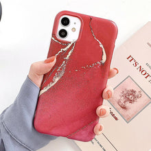 Load image into Gallery viewer, Marble Crack Matte Phone Cases For iphone 12 mini 11 Pro Max SE 2020 XS Max XR X 7 8 Plus Case Cover Silicone Soft TPU IMD Back SIlicon case for Phone