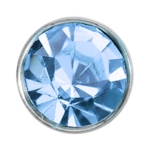 Load image into Gallery viewer, 20G Stainless Steel Light Blue Gem Micro Nose Bone