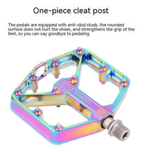 Load image into Gallery viewer, Bicycle Pedal Non-Slip Bike Pedals Aluminum Alloy Flat Platform Applicable Waterproof Cycling Accessories Bike Pedals Road Bicycle Pedals Cleats Set Clipless Pedals Compatible With Road Bikes