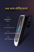 Load image into Gallery viewer, Bluetooth Headset Bluetooth 5.0 Earpiece Dual Mic Noise Cancelling Bluetooth Earpiece 16Hrs Talktime Wireless Headset Hands-Free Earphone for Truck Driver Handsfree Headphones Mini Wireless Earphone Earbud Earpiece