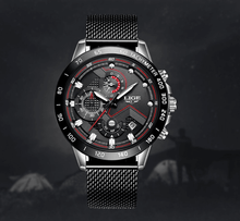 Load image into Gallery viewer, Men's Sports Waterproof Watch With Stainless Steel Bracelet Unique Design Perfect Gift For Your Man