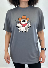 将图片加载到图库查看器,Cowboy Ghost Unisex Bamboo Viscose/Organic Cotton Short Sleeve Graphic T-Shirt