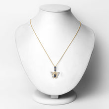 Load image into Gallery viewer, 0.92 Carat Genuine Blue Sapphire and White Zircon .925 Sterling Silver Pendant