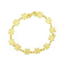将图片加载到图库查看器,14k Gold Teddy Bracelet 7.5 "