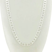 Load image into Gallery viewer, 14k White Gold Filled Cuban Link Chain 24"
