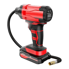 Load image into Gallery viewer, 150 PSI 12V Portable Cordless Tire Pump 6000mAh Rechargeable with LED Light