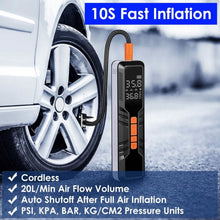 Load image into Gallery viewer, 150 PSI Portable Tire Inflator Cordless Digital Air Compressor
