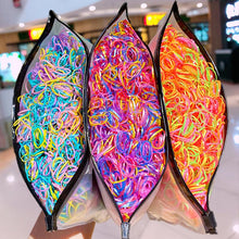 Load image into Gallery viewer, 1500Pcs/Bag Girls Colorful Small Disposable Rubber Bands Children Elastic Hair Bands Ponytail Holder Scrunchie Ponytail Holder Accessories for Women Girls