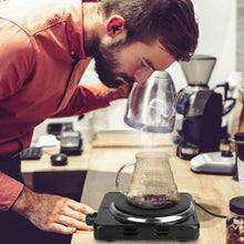 Load image into Gallery viewer, 1500W Portable Heating Hot Plate Stove Countertop with Non Slip Rubber