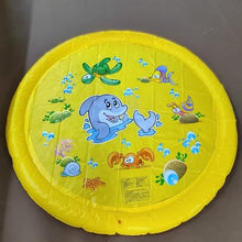 Load image into Gallery viewer, 150cm Pet Play Water Spray Splash Mat Inflatable Sprinkler Cushion Pads Outdoor Garden Fountain Toy Tub Swimming Pool for Kids And Dog Portable Inflatable Water Toy Paddling Pools for Pets Inflatable Splash Sprinkler Pad