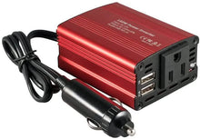 Load image into Gallery viewer, 150W Car Power Inverter 12V DC to 110V AC Converter with 3.1A Dual USB Car Charger