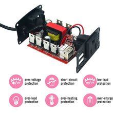 Load image into Gallery viewer, 150W Car Power Inverter 12V DC to 110V AC Converter with 3.1A Dual USB Car Charger