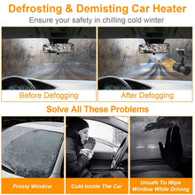 Load image into Gallery viewer, 150W Portable Car Heater 2-in-1 Heating Cooling Fan Rotatable Demister Defroster