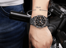 Load image into Gallery viewer, Men's Luxury Stainless steal Waterproof Watch With Day And Date Display Unique Design Perfect Gift In Modern Metal Men Wrist Watch Design