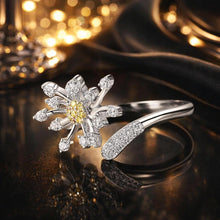 Load image into Gallery viewer, 925 Sterling Silver Ring with Plated Platinum and Pavé Setting CZ