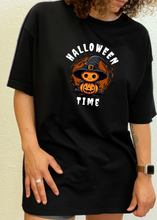 将图片加载到图库查看器,Halloween Time Unisex Bamboo Viscose/Organic Cotton Short Sleeve Graphic T-Shirt