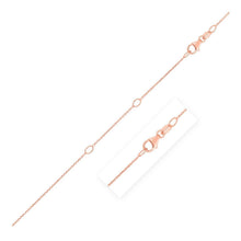 Load image into Gallery viewer, Double Extendable Cable Chain in 14k Rose Gold (1.0mm)