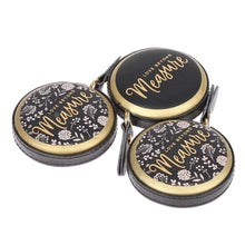 Load image into Gallery viewer, 1.5m Centimeter Inch Roll Tape Portable Retractable Vintage PU Leather Mini Tape