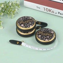 Load image into Gallery viewer, 1.5m Centimeter Inch Roll Tape Portable Retractable Vintage PU Leather Mini Tape
