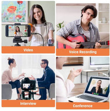 Load image into Gallery viewer, 16 Feet Single Head Lavalier Lapel Microphone Omnidirectional Condenser Mic