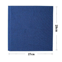 Load image into Gallery viewer, 16-inch 20 Pages Self Adhesive Photo Album DIY Scrapbook Rustic Linen Cloth Cover Personalize Album for Wedding Memory Album Home Decor House Decoration DIY Memorable Gifts For Loved Ones