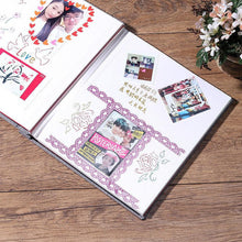 Load image into Gallery viewer, 16-inch 20 Pages Self Adhesive Photo Album DIY Scrapbook Rustic Linen Cloth Cover Personalize Album for Wedding Memory Album Home Decor House Decoration DIY Memorable Gifts For Loved Ones