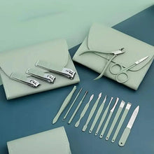 Load image into Gallery viewer, 16-Pieces: Nail Clippers Manicure Tool Set with Portable Travel Case