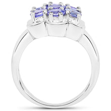Load image into Gallery viewer, 1.19 Carat Genuine Tanzanite .925 Sterling Silver Ring