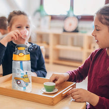 Load image into Gallery viewer, 16.2oz Leak-proof Kids Water Bottle with Straw Push Button