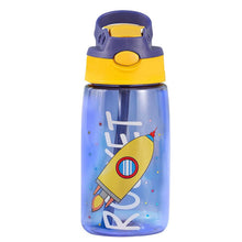 Load image into Gallery viewer, 16.2oz Leak-proof Kids Water Bottle with Straw Push Button