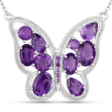 Load image into Gallery viewer, 4.32 Carat Genuine Amethyst .925 Sterling Silver Necklace