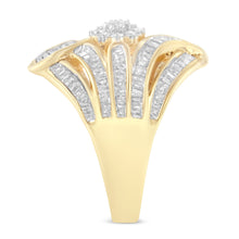 Load image into Gallery viewer, 10K Yellow Gold Diamond Ring (1 Cttw, I-J Color, I2-I3 Clarity) - Size 7