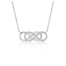 将图片加载到图库查看器,Double Infinity Diamond Pendant in 14k White Gold