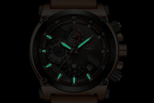 将图片加载到图库查看器,Men's Waterproof Modern Watch With Leather Belts, Stainless Steel Case Excellent Look Perfect Gift