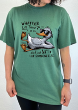 Load image into Gallery viewer, Whatever Life Throws at You Funny Unisex Bamboo/Cotton Graphic T-Shirt