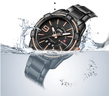Load image into Gallery viewer, Men's Luxury Stainless steal Waterproof Watch With Day And Date Display Unique Design Perfect Gift In Modern Metal Men Wrist Watch Design