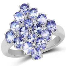 Load image into Gallery viewer, 2.72 Carat Genuine Tanzanite .925 Sterling Silver Ring