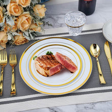 Load image into Gallery viewer, 175-Pieces: Disposable Gold Dinnerware Set