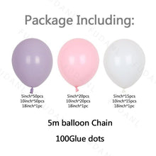 将图片加载到图库查看器,175pcs Pink Purple Arch Garland Kit Balloons Set For Birthday Wedding Party Background Decor Bridal Showers Girl Birthday Decoration