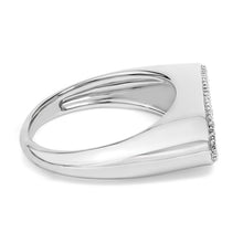Load image into Gallery viewer, 14K Yellow Gold Plated Sterling Silver Diamond Accent Infinity Ring