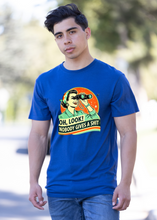 将图片加载到图库查看器,Funny Retro Woman Unisex Bamboo/Cotton Graphic T-Shirt