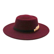 Load image into Gallery viewer, Autumn Winter Women Men Vintage Fedora Women's Foldable Short Brim Floppy Hat Gentleman Elegant Warm Hats Lady Party Luxury Caps Classic Summer Beach Sun Hat