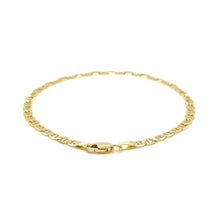Load image into Gallery viewer, 3.2mm 14k Yellow Gold Mariner Link Anklet
