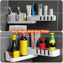 Load image into Gallery viewer, 180° Rotatable Bathroom Corner Caddy Shelf