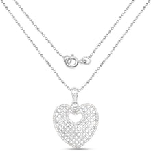 Load image into Gallery viewer, 0.52 Carat Genuine White Diamond .925 Sterling Silver Pendant