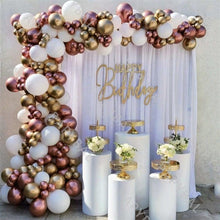 Load image into Gallery viewer, 182Pcs Rose Gold Latex White Pink Balloons Arch Garland Kit For Wedding Party Decoration Birthday Baby Shower Office Party Gender Reveal